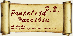 Pantelija Marcikin vizit kartica